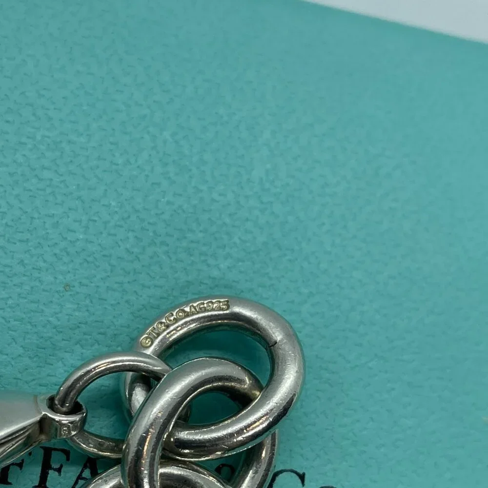 Tiffany & Co Authentic Chunky Large Link Rubedo Silver Infinity Bracelet 7.5" - Picture 4 of 14